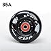 WSDAV Inline Skate Wheels with Bearings, 85A 72mm/76mm/80mm Indoor Outdoor Roller Skate Wheels, Wheel Replacement, Pack of 8,76MM