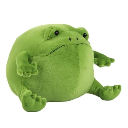 OPINM Ricky Rain Frog Plush Frog Stuffed Toy, 8 inch Frog Body, a Holiday Birthday Gift for Children and Friends (C)