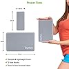 Syntus 9-in-1 Yoga Set, 1 Yoga Strap with 12 Loops, 2 EVA Foam Soft Non-Slip Yoga Blocks 9×6×4 inches,4 Resistance Bands with Instruction Book for Yoga, Pilates, Stretchings (Grey)