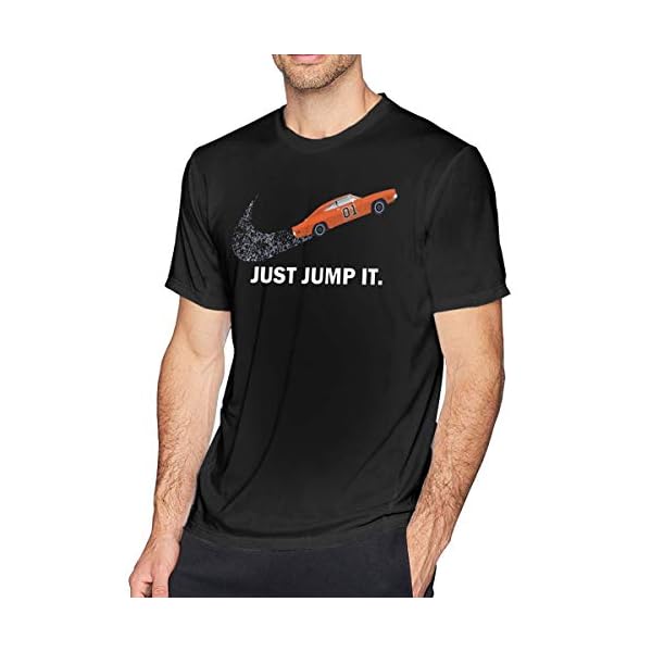 Car - Just Jump It The Dukes of Hazzard Mans Tee Shirt Summer Black