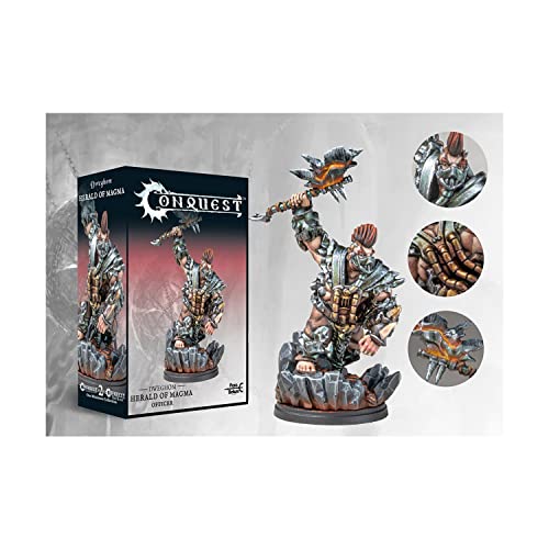 Conquest Dweghom Herald of Magma Officer figurine de collection premium