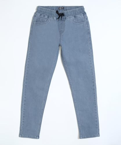 Image of Urbano Juniors Boy's Regular Fit Mid Rise Washed Denim Jogger Jeans Stretchable