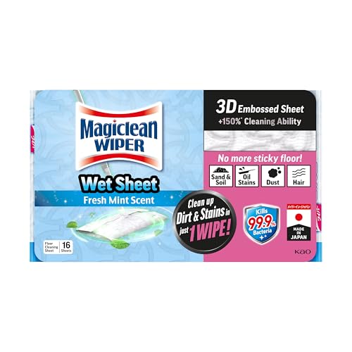 Magiclean Wiper Wet Sheet Fresh Mint 16ct