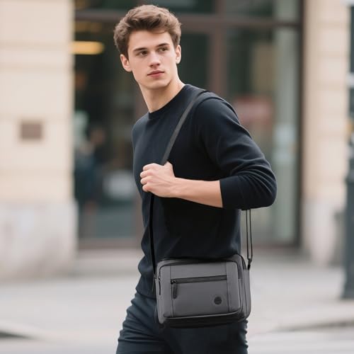 Messenger Bag for Men Crossbody Bags Shoulder Small Man Purse Lightweight Handle Bags Multi-pocket for Work Traveling2