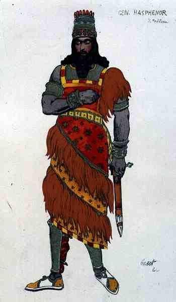Affiche toile Leon Bakst Général Hasphenor grand format 60x90cm poster reproduction tableau.