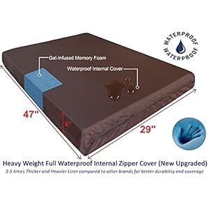 Dogbed4less-Extra-Large-Orthopedic-Waterproof-Memory-Foam-Dog-Bed-with-Durable-Denim-Cover-for-Large-Dogs-and-Extra-Pet-Bed-Cover-47X29X4-Fits-48X30-Crate - Cucciolini Doodles   Dogbed4less-Extra-Large-Orthopedic-Waterproof-Memory-Foam-Dog-Bed-with-Durable-Denim-Cover-for-Large-Dogs-and-Extra-Pet-Bed-Cover-47X29X4-Fits-48X30-Crate