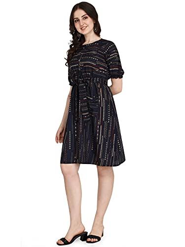 Image of GRECIILOOKS Women's A-Line Rayon Mini Dress