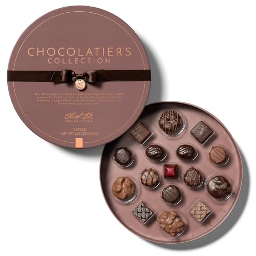 Ethel M Chocolates Premium Chocolatier's Collection, 16-Piece Gif...