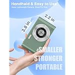 Digital Camera FHD 1080P with 64GB Card,44MP Point and Shoot Kids Camera with Anti Shake 16X Zoom，Portable Small Camera Gift for Kid Girl Boy Teen (Green) - Image 3