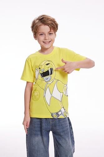 Power Rangers Boys 4 Pack Short Sleeve T-Shirt for Little Kids