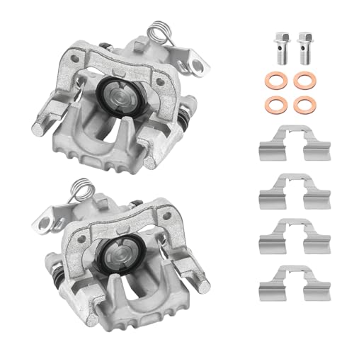 Image of BDFHYK 19-B2576 19-B2577 Rear Disc Brake Caliper Assembly for Audi A3 1999-2003 TT 2000-2006, for VW Beetle /Beetle Cabrio /Golf /Golf City 2000-2010, 1.8L 1.9L 2.0L L4 2.5L L5 2.8L V6 GAS /DIESEL 2pcs