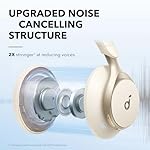 Soundcore by Anker, Space One, Active Noise Cancelling Headphones, 2X Stronger Voice Reduction, 40H ANC Playtime, App Control, LDAC Hi-Res Wireless Audio, Comfortable Fit, Clear Calls, Bluetooth 5.3 - Image 3