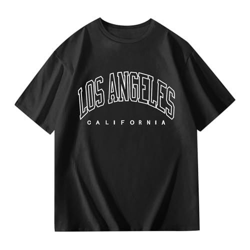 Oversized T Shirts for Girls Summer Casual Loose Basic Tops Drop Shoulder Short Sleeve Crewneck Tee Shirt 3-14Years4