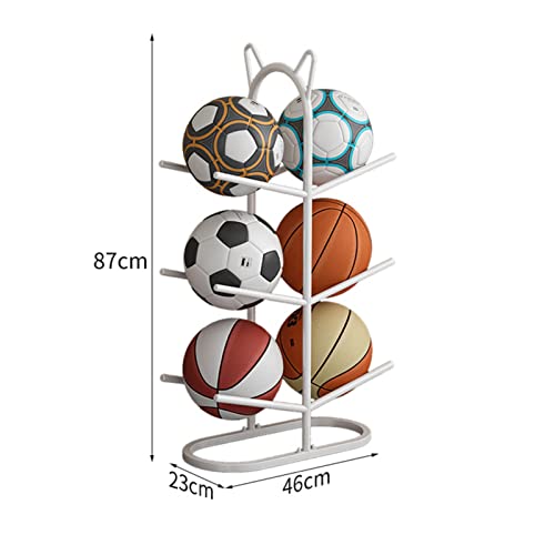 Support vertical double face avec rangement multi-ballons pour football