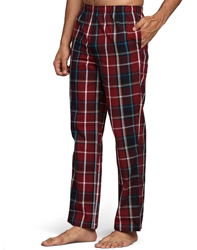 Image of B STORIES Men's 100% Cotton Full Sleeve PJ Set - Checkered Nightwear Set | Soft Loungewear | Comfortable Sleepwear | Stylish Casual Home Wear Shirt & Pant (S-XXL)