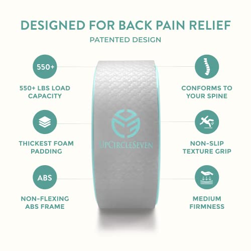 image for UpCircleSeven Yoga Wheel for Back Pain - Deep Tissue Massage - Yoga Ba