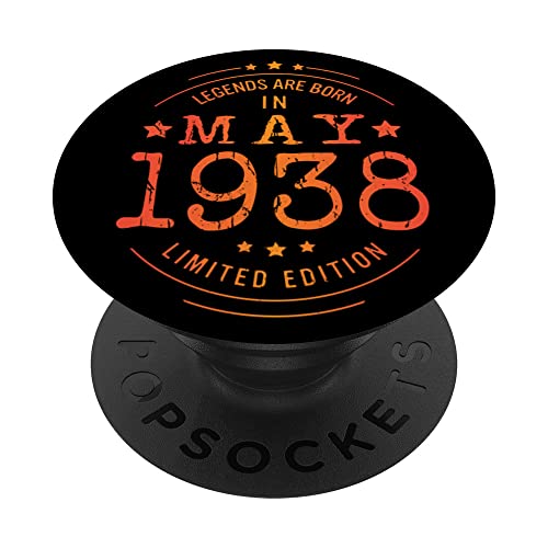 Cumpleaños Mayo 1938 Edición Limitada Regalo Legend May PopSockets PopGrip Intercambiable