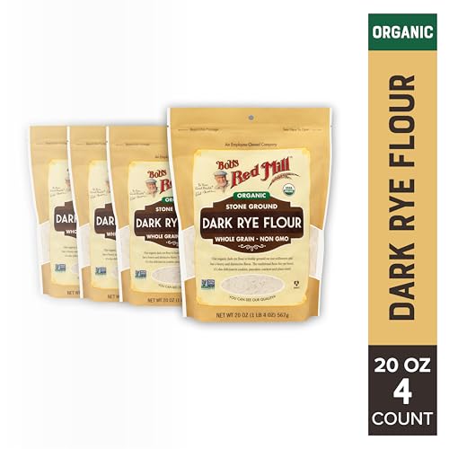 Image of Bob's Red Mill Organic Dark Rye Flour, 20oz (4 Pack)