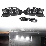 HAKA TOUGH LED Fog Lights for 2021 2022 2023 2024 2025 Ford Bronco 2/4-Door, Front Lower Bumper Fog Light Kit with Bracket, White Daytime Running Light Assemble Accessories, 2PCS