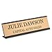 Providence Engraving Personalized Desk Name Plates - Custom Office Wall or Desk Name Plates With Aluminum Holder With Two Lines of Laser Engraved Text, 2