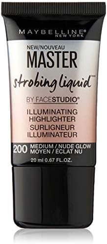 Maybelline New York Master Strobing Liquid Illuminating Highlighter, Medium/Nude Glow, 0.67 fl. oz.