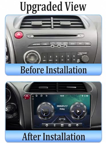 Radio Coche 2 DIN para Honda Civic 2006-2011 Evita Multas con Bluetooth y Carplay 2