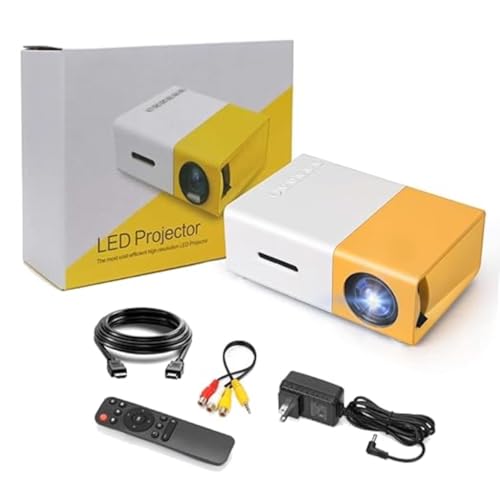 Image of Portable Mini Smart Projector Compatible with Android iOS Laptop firestick - 60 inch Projection | 1080P FHD Support for Children's, Home Cinema, Compatible with Smartphone /Laptop /PS4 /Firestick (A47)