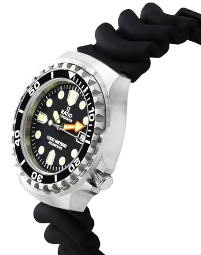 Image of RATIO FreeDiver 2nd Generation Diver Watch Sapphire Crystal Quartz Movement Dive Watch 1000M Water Resistant Diving Watches for Men