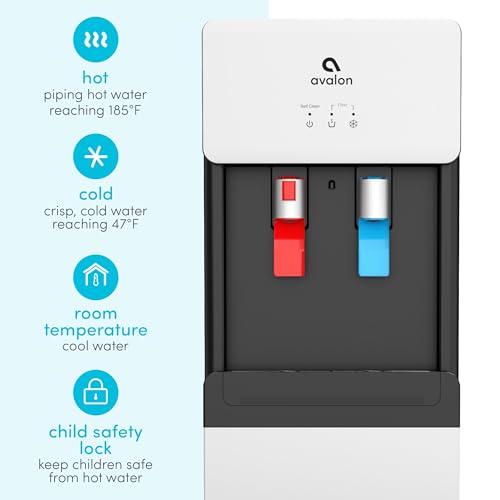 Image of Avalon A7BOTTLELESS Self Cleaning Touchless Bottleless Cooler Dispenser-Hot & Cold Water Child Safety Lock, UL, White