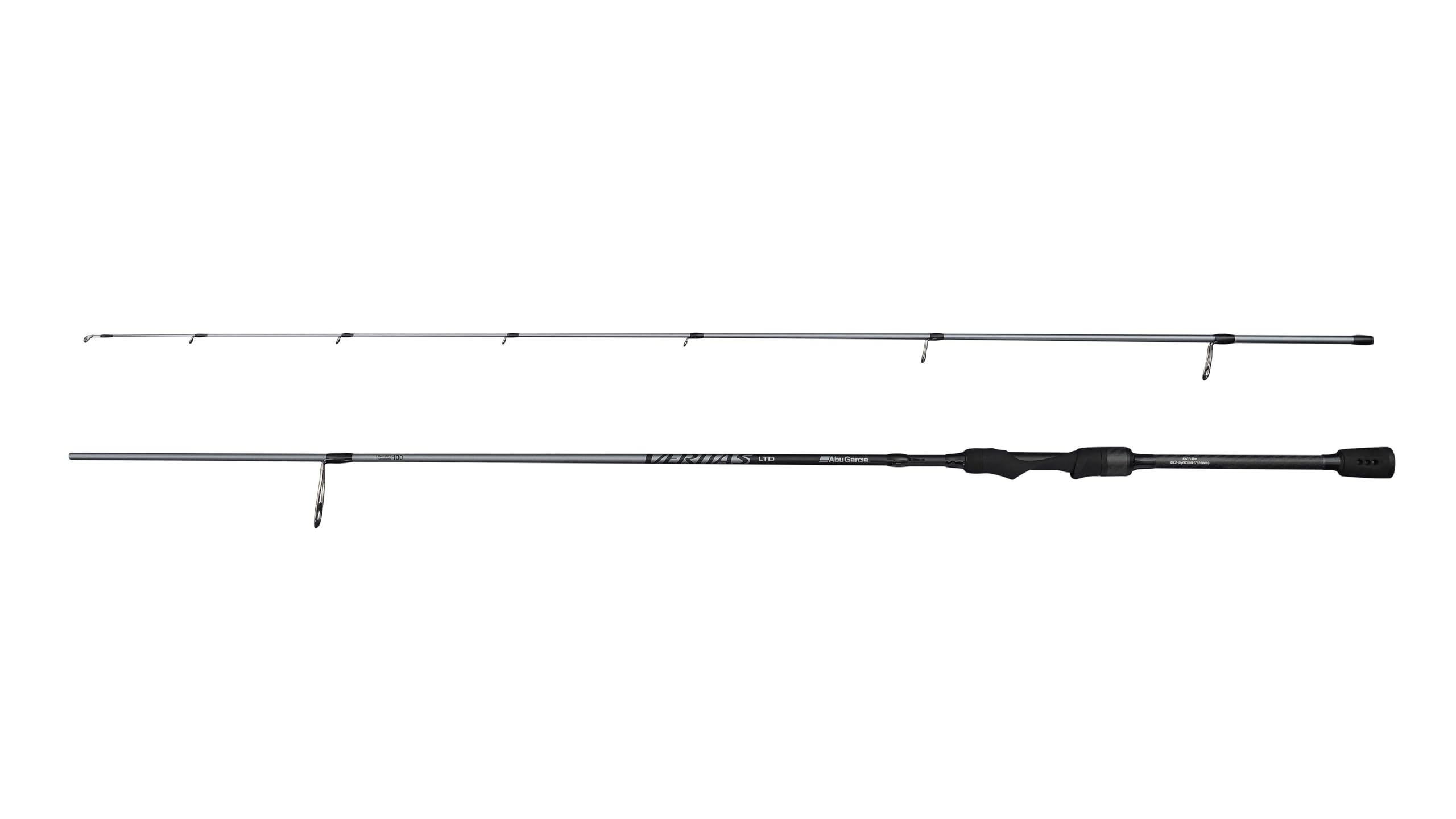 Abu Garcia Veritas Spinning Fishing Rod | Freshwater Lure Fishing Rod | Fast Action 30T Carbon Blank | Seaguide Guides | High-Grade EVA Grip & Comfortable Reel Seat | 2.44m | 14-60g