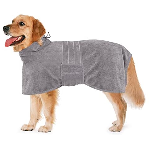 Dolahovy Mikrofaser Hund Bademantel Handtuch Cover