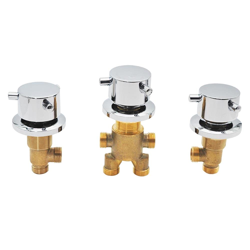 AFUDER Split Piece Bathtub Waterfall Tap Shower Bath Mixer Faucet Way Diverter Control Valve Brass Cold Hot Water Mixer