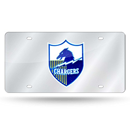 NFL Los Angeles Chargers - AFL Retro Laser Inlaid Metal License Plate Tag