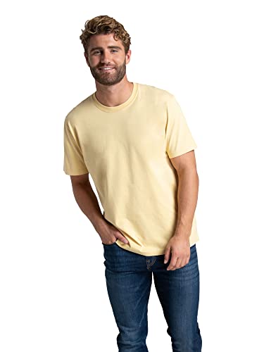 Fruit of The Loom Men's Crafted Comfort Tee, Relaxed & Classic Fit, Sizes S-2X, Classic Fit - Cotton - Cornfield, Large - image 1