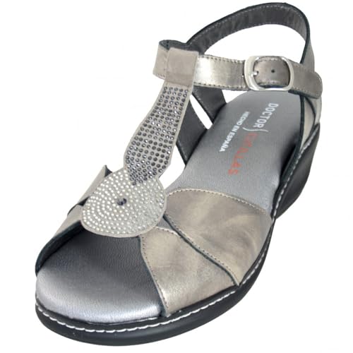 Sandales larges pour pieds sensibles femme en cuir DOCTOR CUTILLAS