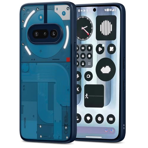 Image of Amazon Basics TPU+PC Back Cover for Nothing Phone 3A 5G | Shockproof Sleek Hybrid Armor Bumper Case (Blue)