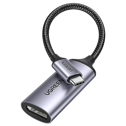 UGREEN USB C to DisplayPort Adapter 8K@60Hz 4K@240/144/120Hz 2K@360Hz Type C Thunderbolt 5/4 DP 1.4 HDR VRR G-Sync HDCP Compatible with MacBook iMac Mac Mini iPad Pro iPhone 16 Galaxy Tablet Pixel 9