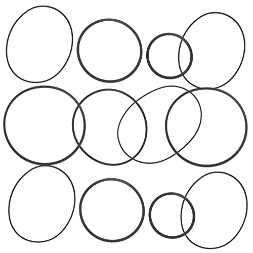 SHOWERORO - SHOWERORO 60pcs Belt Minidisc Cassette Tape Belt Square Dictaphone Voice Recorder Rubber Motor