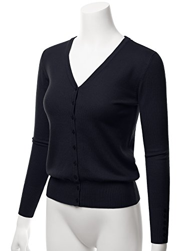 Image of LALABEE Women's V-Neck Long Sleeve Button Down Sweater Cardigan Soft Knit(S-XXL)