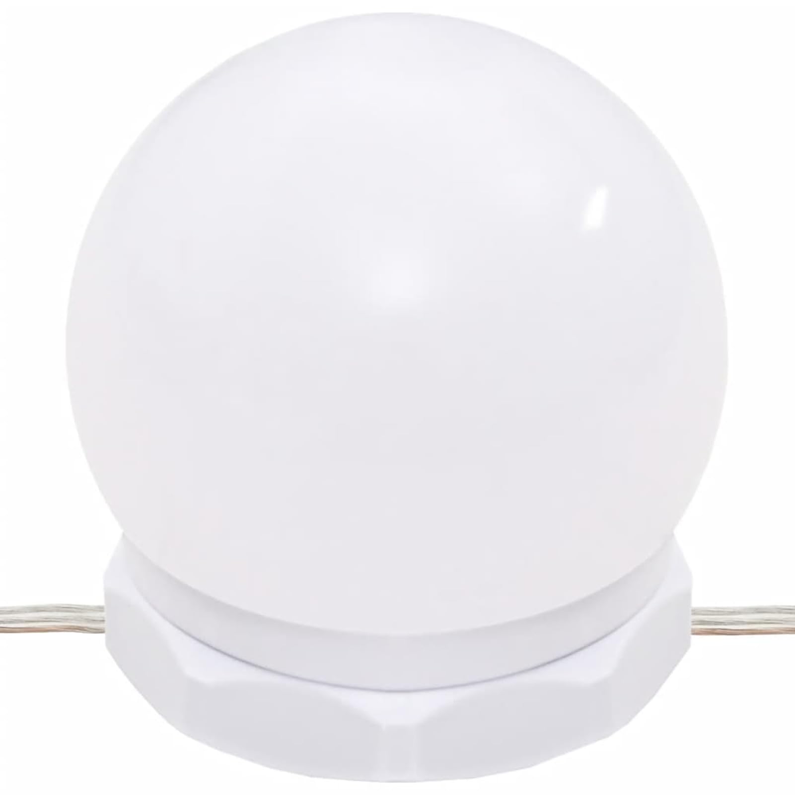 Gecheer Tavolo da toeletta a LED, bianco, 74,5 x 40 x 141 cm, con lampadine USB, spazio per gli appassionati di bellezza