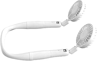 Excras 首掛け扇風機　ネッククーラー 携帯扇風機　静音　360度自由調整　折りたたみ　独立スイッチ　usb充電式 2000mAh 超大容量　3段階風量　ミニ扇風機　熱中症対策 スポーツ観戦 山登り トレーニング 運転なシーンで使用　 LC...