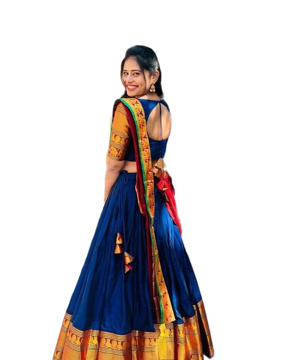 SWAMI STUDIO pattu lehenga choli for women south indian
