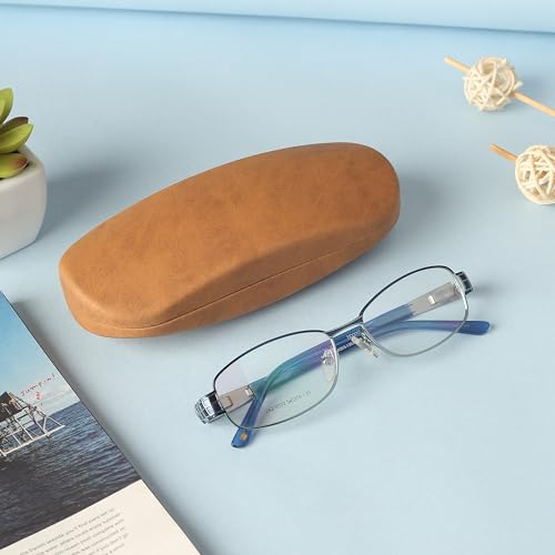 Image of VIVID Vision Unisex Adult Eyewear Specs Case Cover | Screw Driver | Free Cloth | Protect Eye Glasses | Chashma Dibbi | Spectacle Box | HINGE-SPRING | Metal | 3 IN 1