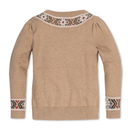 Image of Hope & Henry Girls Cable Front Pullover Sweater