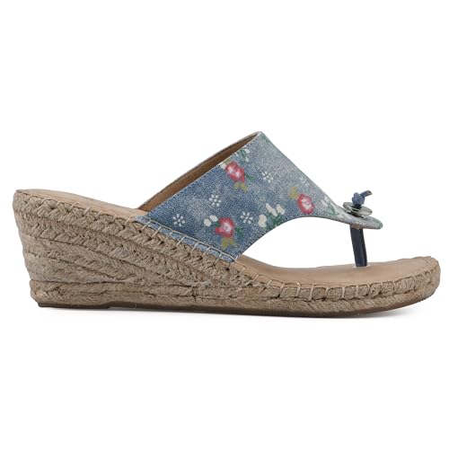 Image of WHITE MOUNTAIN Women's Beachball Espadrille Wedge Sandal