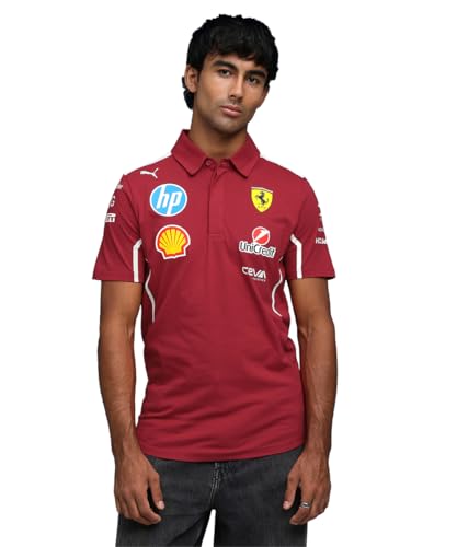 Scuderia Ferrari 2025 Team Polo レッド Scuderia Ferrari F1 Team Polo Shirt 2025 Red – Speedgear