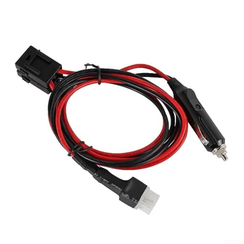 For Yaesu power cord 1 5m 30A fuse for FT857D FT897D IC725A radios, high temperature resistant Bakelite socket, oxygen copper wire for car charger compatibility