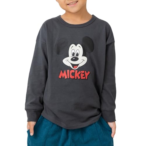 ミッキーマウス 長袖 Tシャツ 子供服 キッズ ベビー服 男の子 女の子 ロンT ラグラン ディズニー 袖リブ Disney 94255681-130F