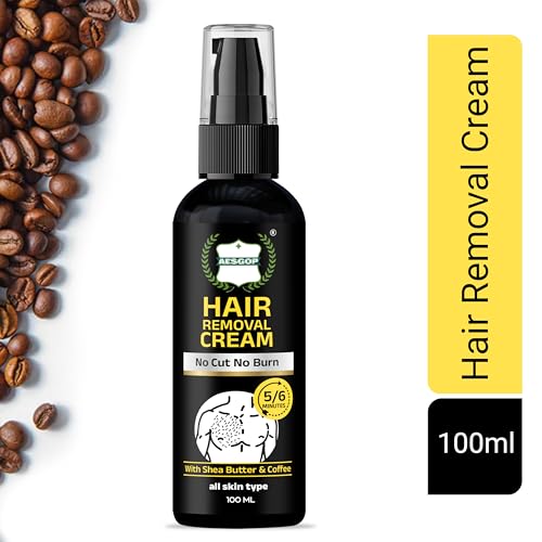 Image of Hair Removal Cream & Hair Removal Spray for Men & Women Fast & Painless, Soothing for Unwanted Coarse Pubic Hair, Suitable For All Skin Types - 100 Ml