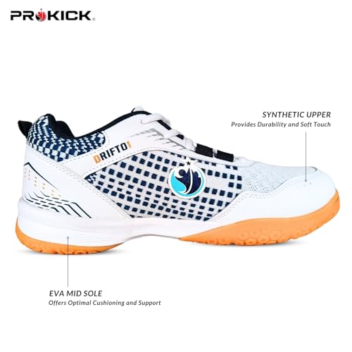 Image of Prokick Drift01 Badminton Shoes Shuttle Non Marking Shoes for Badminton Anti Skid Breathable Badminton Shoes for Men Ideal for Badminton, Squash, Volleyball, Pickleball